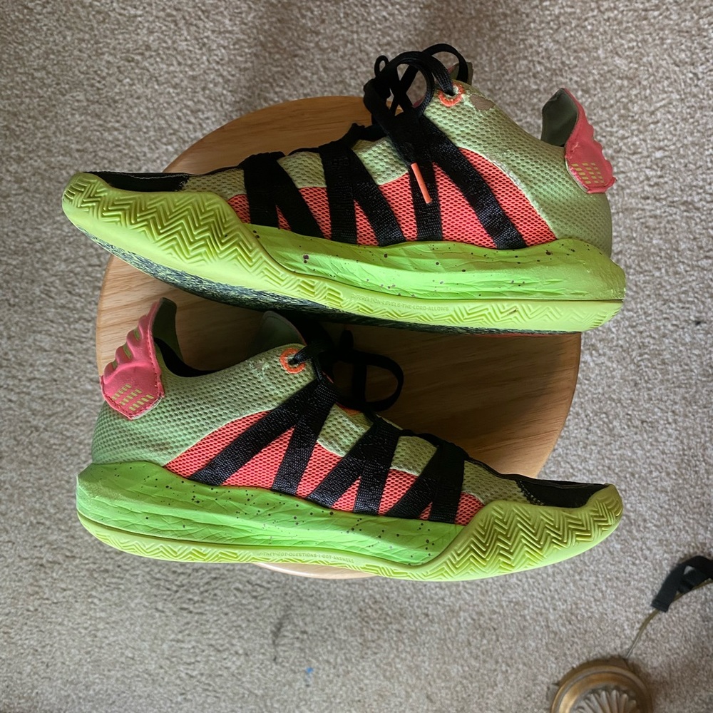 Size 8.5 - adidas Dame 6 Signal Green 2020 EH2070